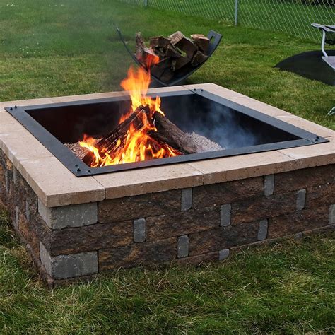 steel fire pit box|square outdoor fire pits.